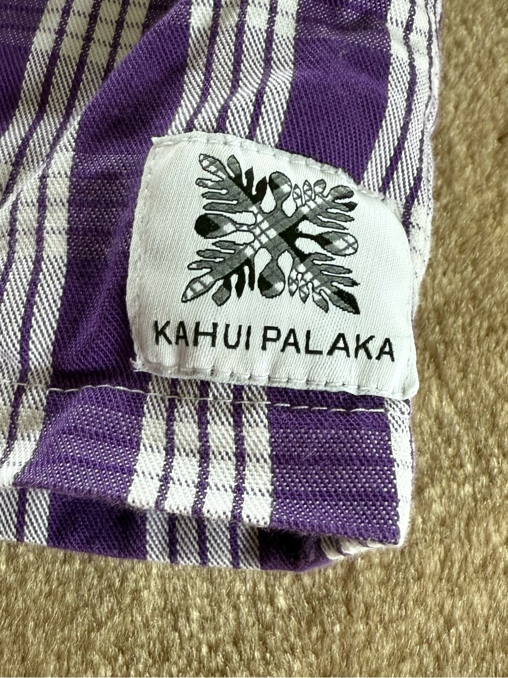 Kahui Palaka Purple Palaka Pants